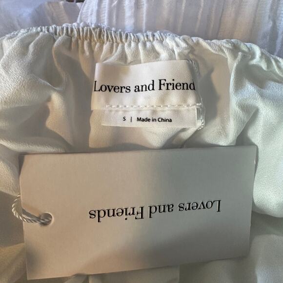 Lovers + Friends White Halter Mini Dress SMALL Fit and Flare Backless $198 NEW - Picture 7 of 8